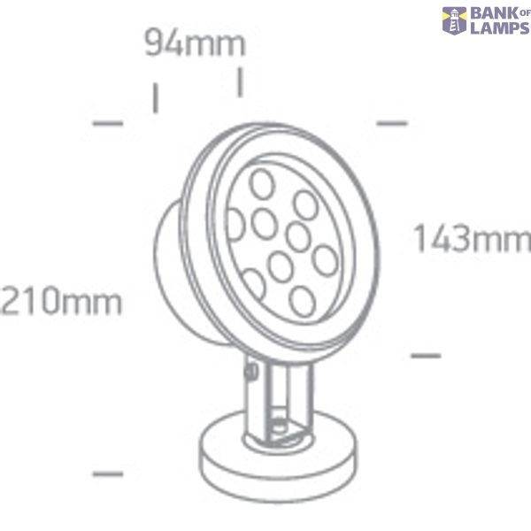 9X1W CW SS316 IP68 ADJUSTABLE UNDERWATER 24V image 2