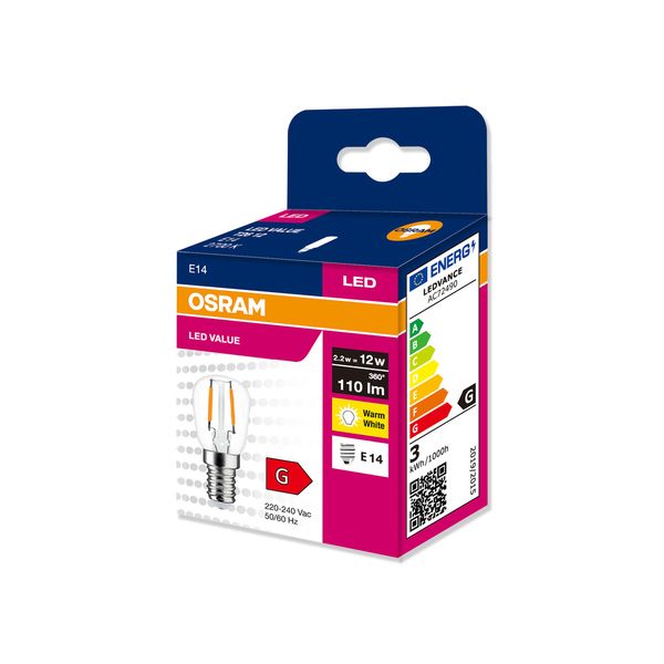 VAL T2612 2,2W/827 230V FIL E14 FS1OSRAM image 2