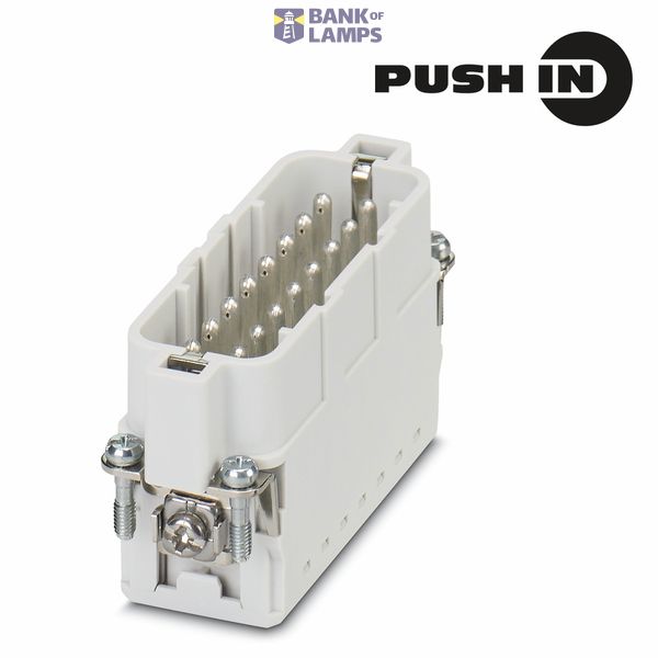 Contact insert (industry plug-in connectors), Male, 250 V, 16 A, Numbe image 1