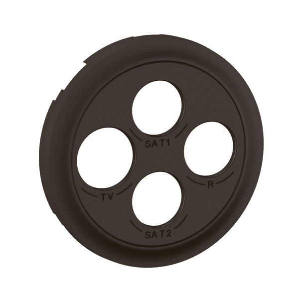 TV-R-SAT-SAT SOCKET ROCKER BLACK image 3