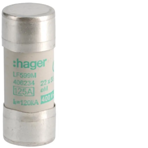 Cylindrical fuse-links for industrial applications 22x58mm aM 125A 400V AC 120kA image 2