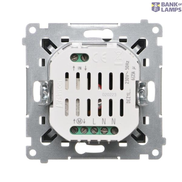Socket outlet with earthing and shutters, (module), 16A, 250V, Screw, anthracite, metalic image 1