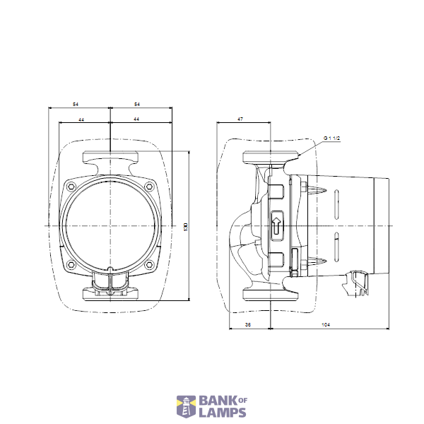 Circulator pump ALPHA2 25-60 130 1x230V 50Hz 6H image 3