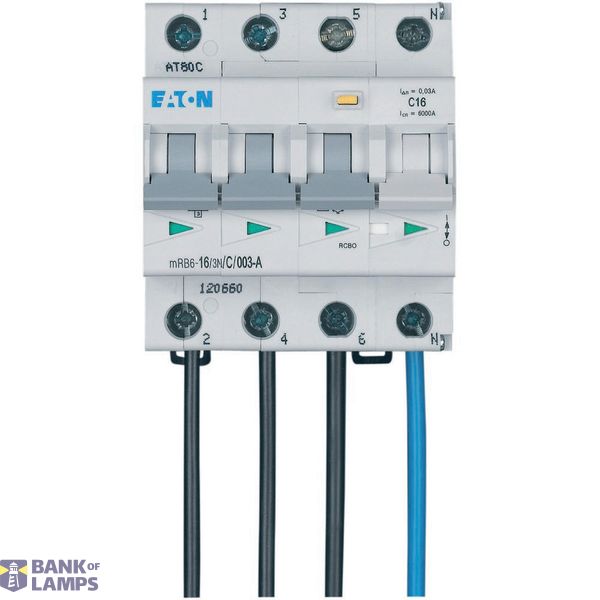 Residual current circuit-breaker 6kA 3P+N 16A B-kar 30mA FLEX image 3