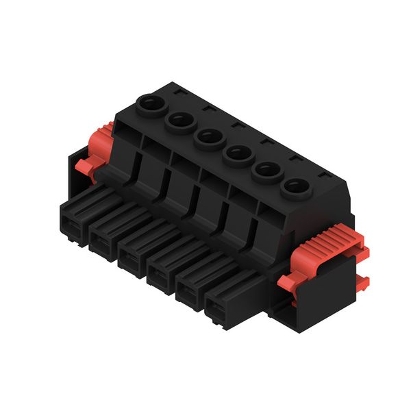 PCB plug-in connector, female plug, 10.16 mm, Number of poles: 6, 180°, Clamping yoke connection, Clamping range, max. : 16 mm², Box image 4