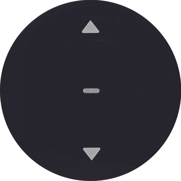 KNX radio blind button quicklink R.1/R.3 black, velvety image 1