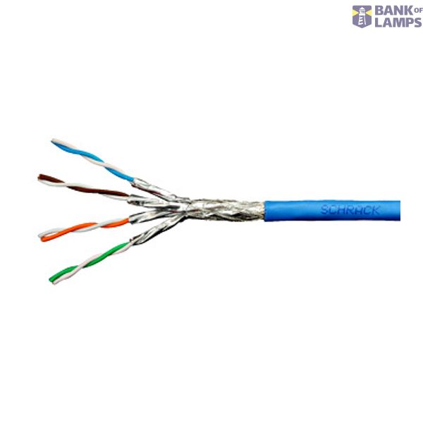 S/FTP Cable Cat.7, 4x2xAWG23/1, 1.000MHz, LS0H, Dca 30% blue image 1