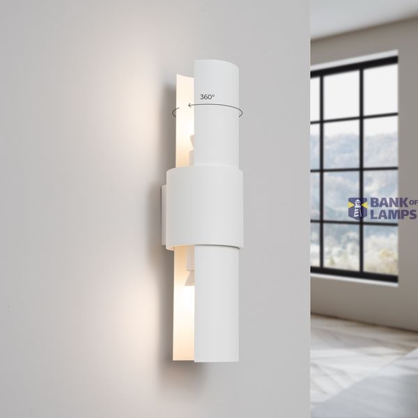 FLASH 2 WALL LAMP WHITE 2XE27 image 5