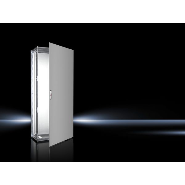 VX Baying enclosure system, WHD: 800x1800x400 mm, stainless steel, single door image 1