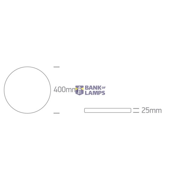 BLACK PLAFO 32W CCTV IP20 230V DIMMABLE image 3