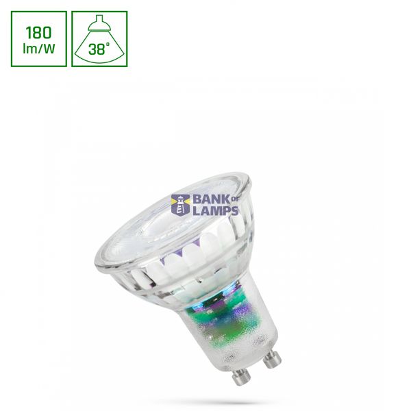 LED GU10 230V 2,5W SMD  A-CLASS NW LENS 38DEG SPECTRUM image 1