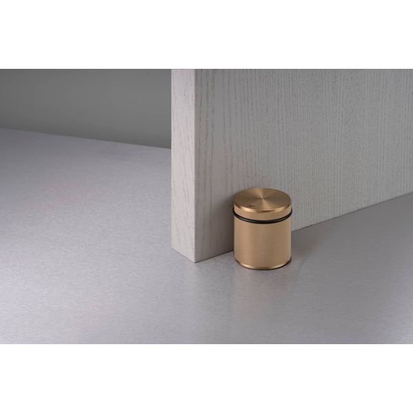 DOOR STOP / FREESTANDING / LINEAR / AGED BRASS image 2