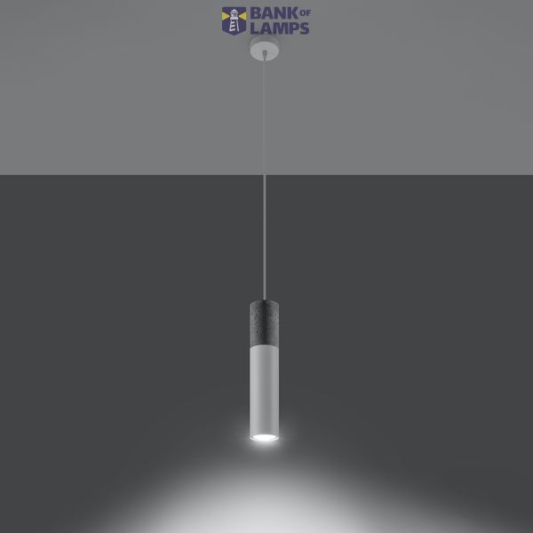 Hanging lamp BORGIO 1 white GU10 1x40W IP20 image 4