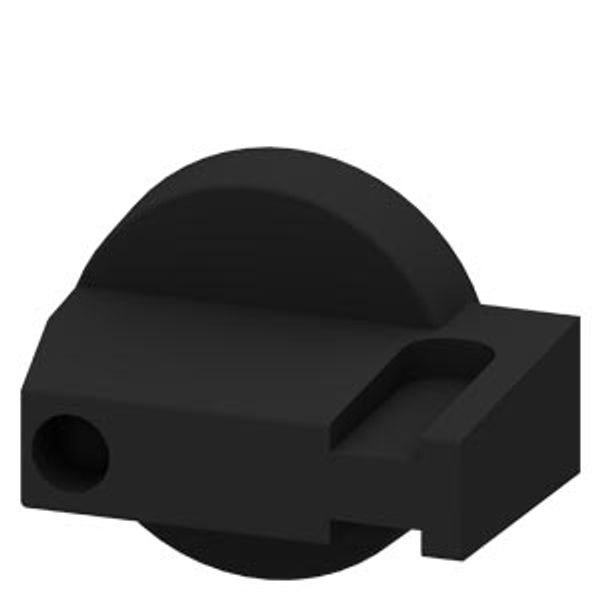 Selector switch, black, without masking plate, for 3LD2050-0TK13 image 1