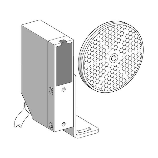 Photo-electric sensor - XUL - polarised - Sn 4m - 24..240VAC/DC - cable 5m image 1