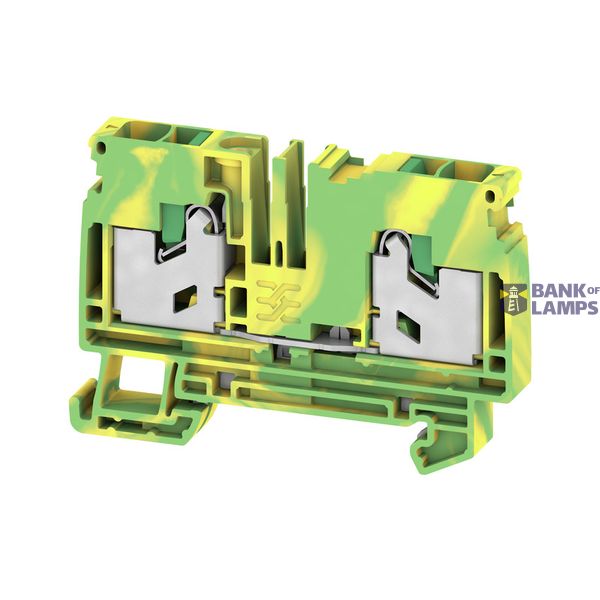 PE terminal, SNAP IN, Green/yellow, 6 mm², 1000 V, Number of connectio image 1