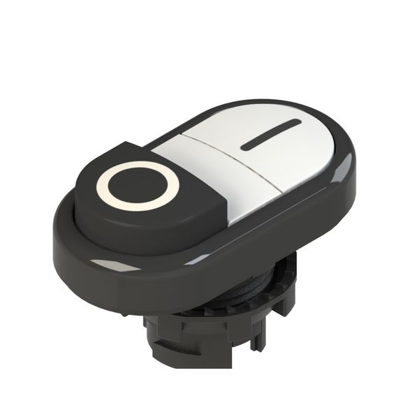 Double lower projecting pushbutton, with marking image 1