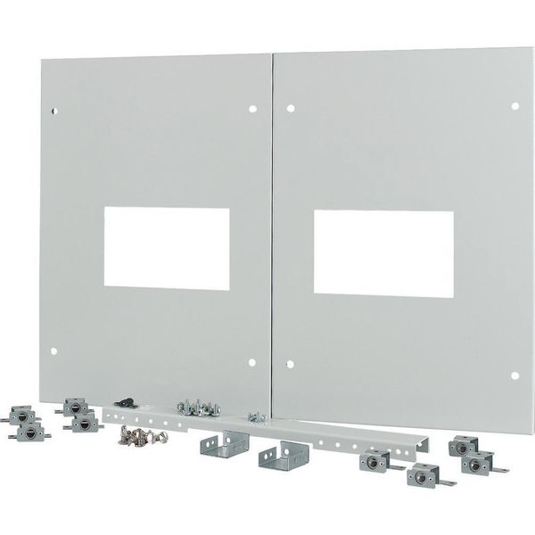 XTMP2N4FC-H550W800 Front cover for 2x NZM4, fixed, HxW=550x800mm, grey image 5