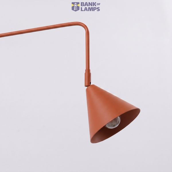 Wall lamp NOX 2 red ochre with a switch image 7