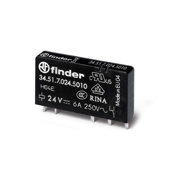 Ultra-Slim PCB relay EMR 1CO 6A/5VDC/Sensitive/AgNi+Au (34.51.7.005.5010) image 3