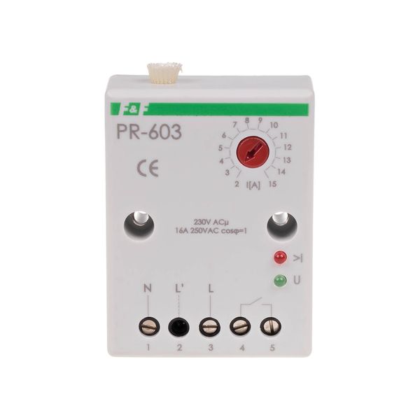 priority relay, adjustment range 2Ã 15A, DIN rail mounting image 2
