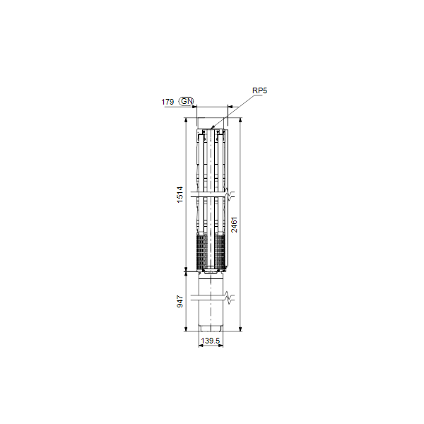 Submersible deepwell pump SP 77-8 Rp5&quot; 30 kW 3x380-415V 50Hz image 3