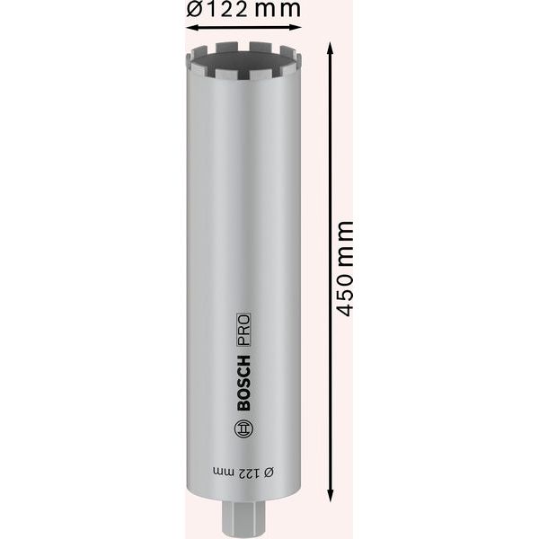 Diamond Core Cutter ø122x450mm,1 1/4" image 2