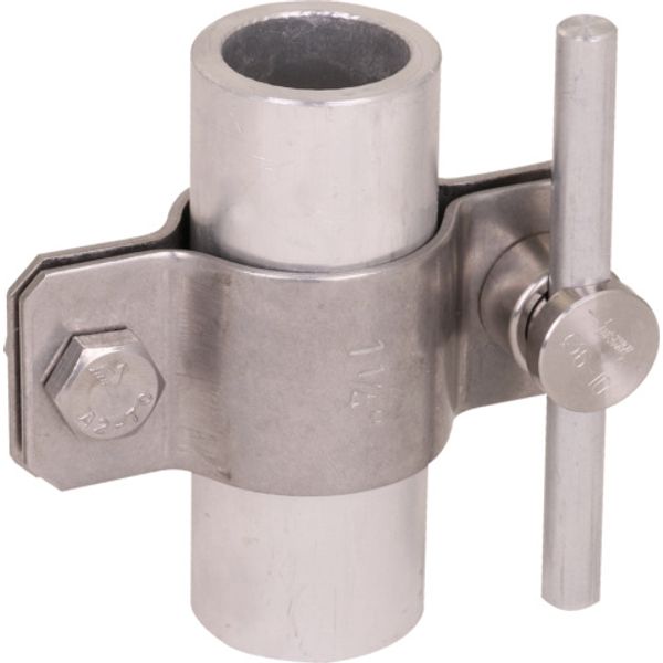 Air-term. rod StSt connection bracket D40 f. Rd 6-10 mm image 1
