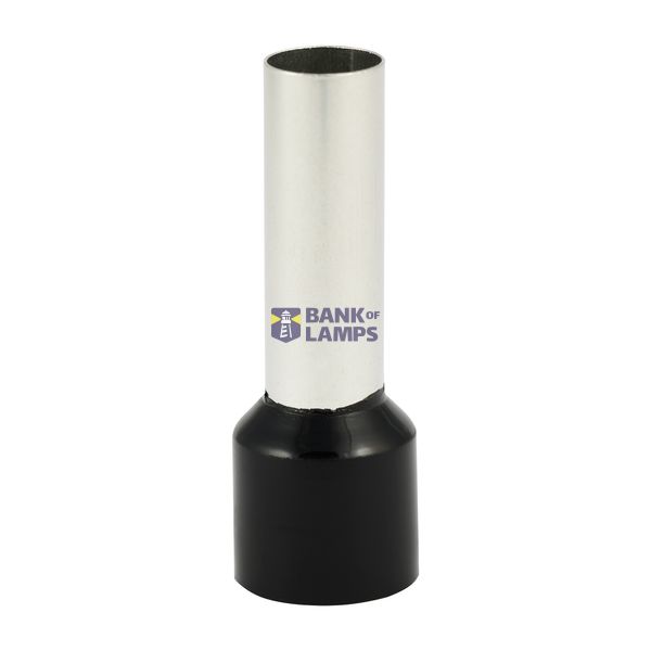 Single insulated sleeve terminal HI 16.0/18-black, black, Al/Cu image 1