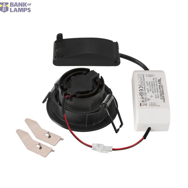 NEW TRIA® 68, recessed ceiling light, 2700K, 60°, IP 20, round, black image 2