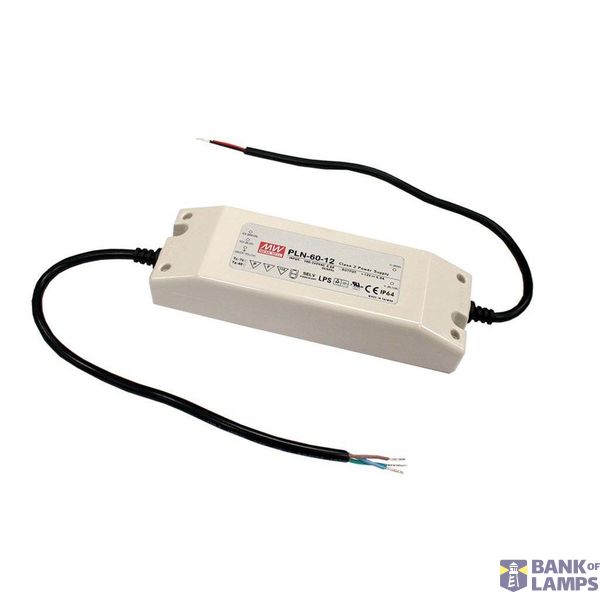 MeanWell PLN-60 IP64 SNT Class2 PFC 60W 24V/2,5A CV+CC image 1