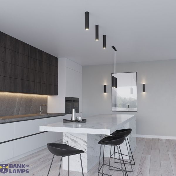 HANGING LAMP LAGOS 1 BLACK GU10 1X40W IP20 image 3
