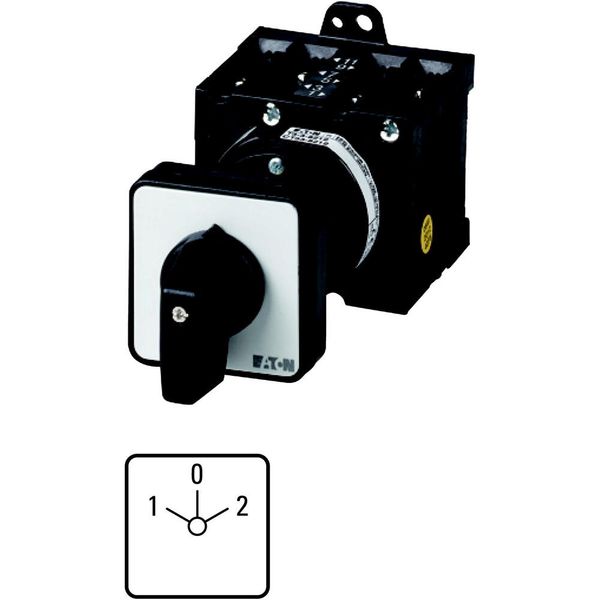 T3-3-8401/Z Reversing switches, T3, 32 A, rear mounting, 3 contact unit(s), Contacts: 5, 60 °, maintained, With 0 (Off) position, 1-0-2, Design number 8401 image 5