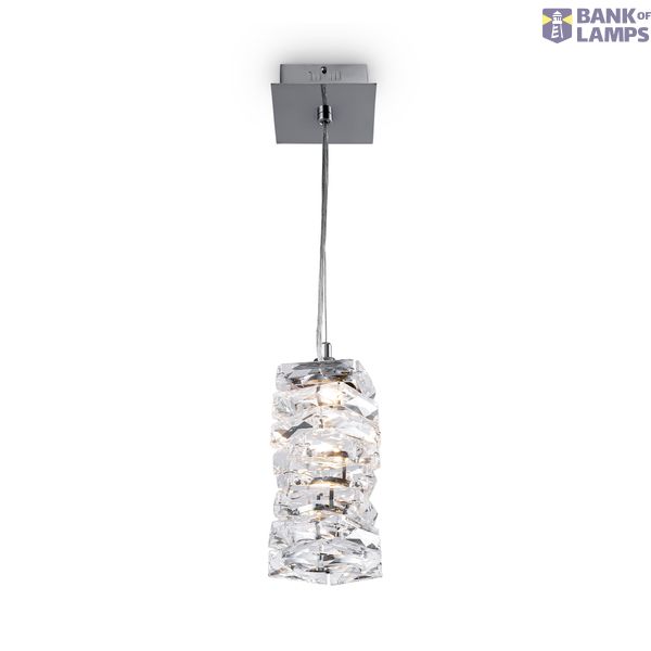 Modern Coil Pendant lamp Chrome image 1