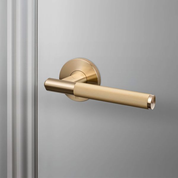 DOOR HANDLE / LINEAR / BRASS image 1