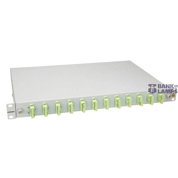 FO Splicebox, 12 Fibers, SC, 50/125æm OM5, 19", 1U, Class C image 1