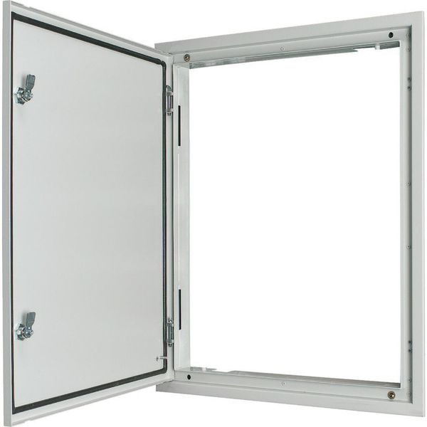 BPM-U-3S-600/20-W 3-component flush-mounted door frame with door, double-bit lock, IP54, HxW=2060x600mm, white image 3