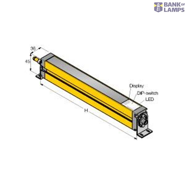 Safety Light Curtain Cascadable Emitter   SLSCE30-1650Q8 image 1