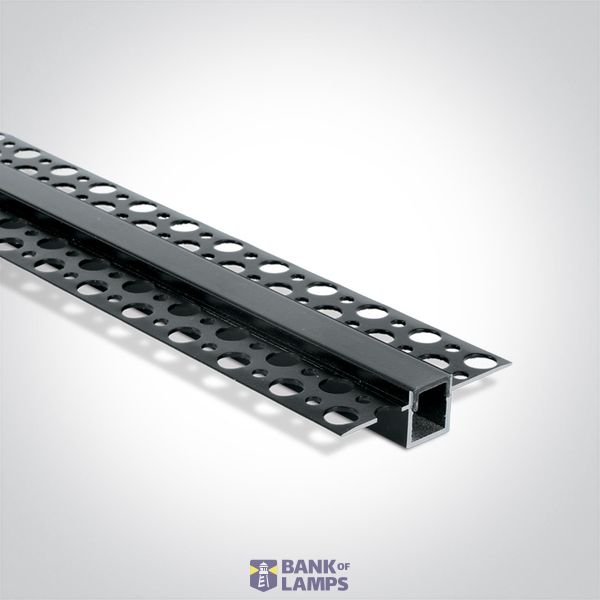 BLACK TRIMLESS PROFILE 2m FOR 10mm STRIPS + BLACK PC DIFFUSER image 2
