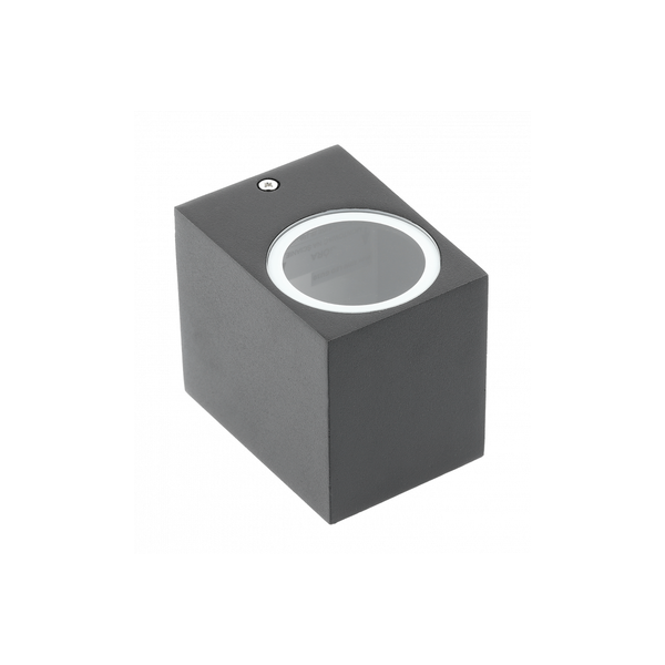 Facade luminaire unidirectional TIAGO, GU10, max. 35 W, IP54, square, black image 1