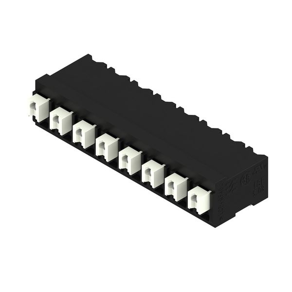 Printed circuit board terminals, 5.08 mm, Number of poles: 8, 90°, Solder pin length (l): 1.5 mm, black, PUSH IN with actuator, Clamping range, max. : 1.5 mm², Tape image 2