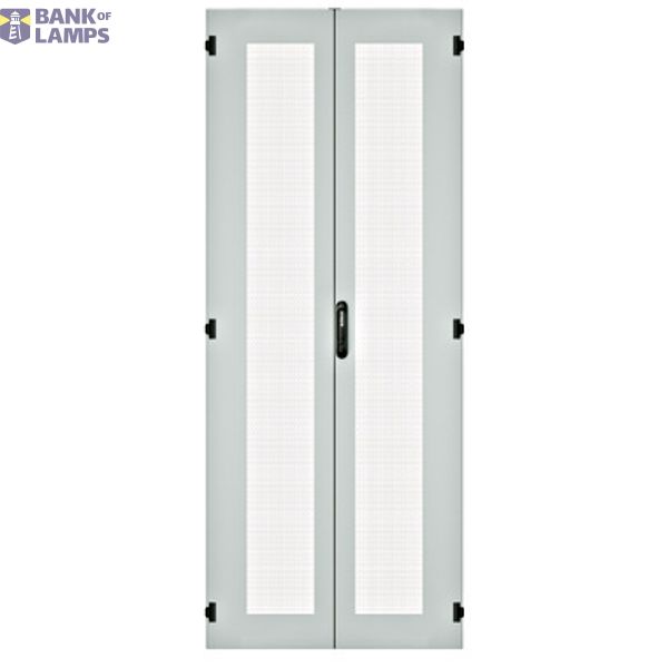 IS-1 split door ventilated 2-parts 80x220 RAL9005 black image 1