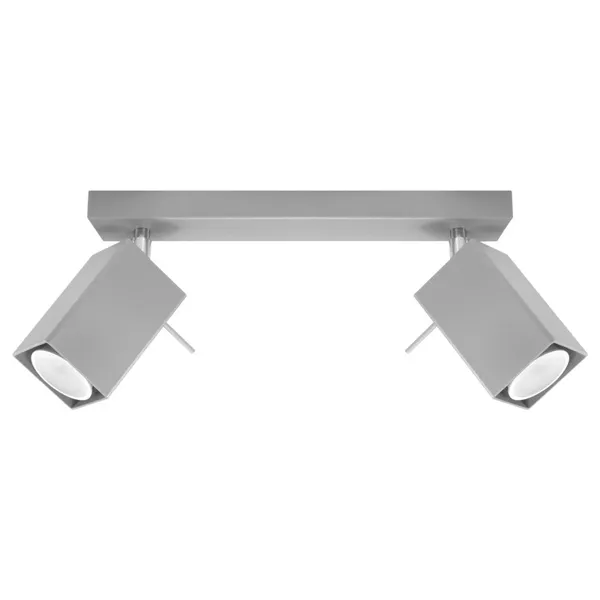 CEILING LAMP MERIDA 2 GREY GU10 2X40W IP20 image 1