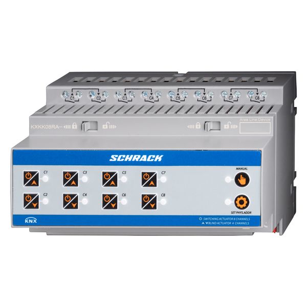 KNX Combi-switching/blind-actuator, 8/4-gang, 16A, 230V AC image 9