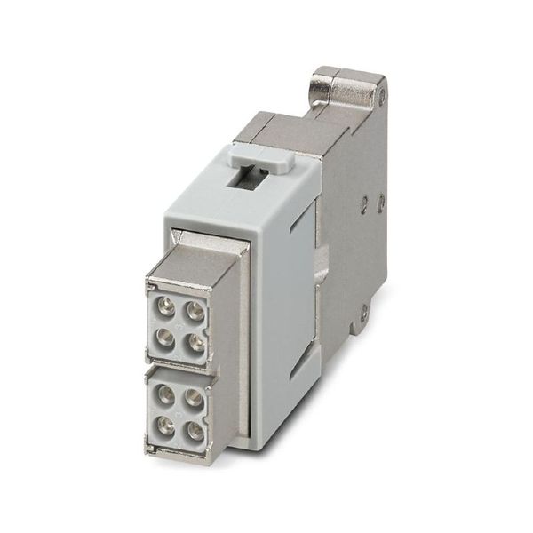 Data module, 48 V, 10 A, Cat. 5e, Number of poles: 8, Crimp connection, Female, Required plug-in slots: 8 image 1