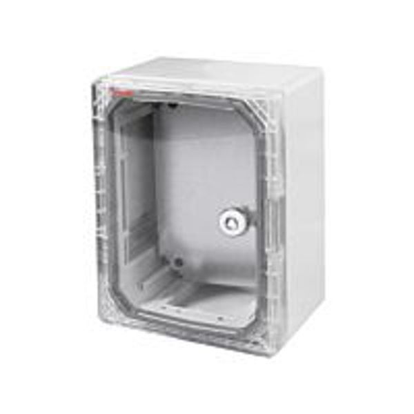 Cabinet MAGNA 39123-T, 280x210x130mm, transparent door, IP65 image 1