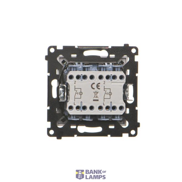 Splash-proof intermediate switch, IP54, 10AX, Screw, white image 1