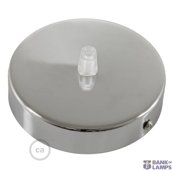 Cylindrical metal ceiling rose kit image 1
