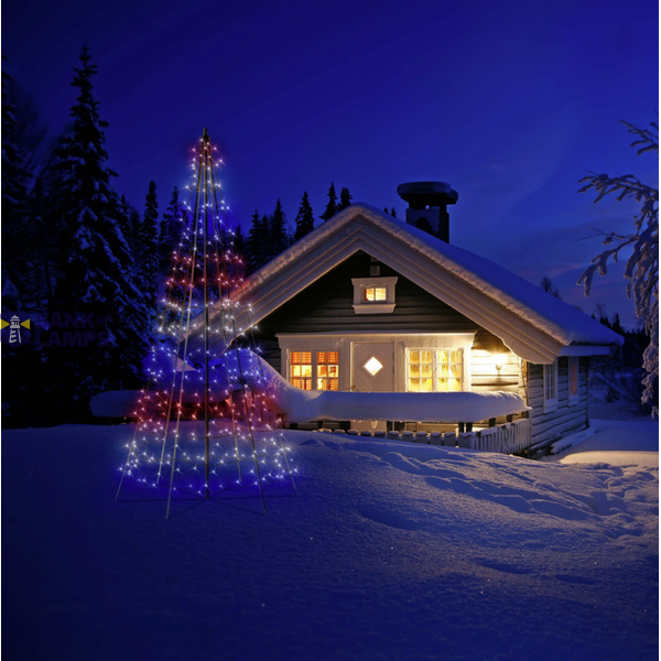 450L 5MM matt+diffuse RGB+W lens 3m light tree, pole included, BT+WiFi, Gen II, IP44, Plug F image 2