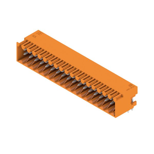 PCB plug-in connector, male header, closed side, THT solder connection, 3.50 mm, Number of poles: 36, 90°, Solder pin length (l): 3.5 mm, tinned, orange, Box image 3